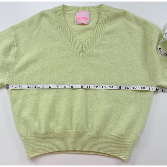 Crush Cashmere V-Neck Long Sleeve Lightweight Sweater Size XS - Picture 7 of 9